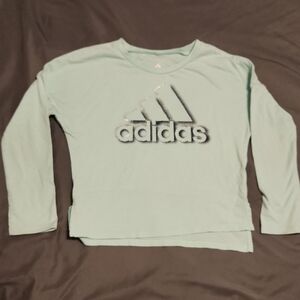Adidas Kids Long Sleeve Tee - Light Green